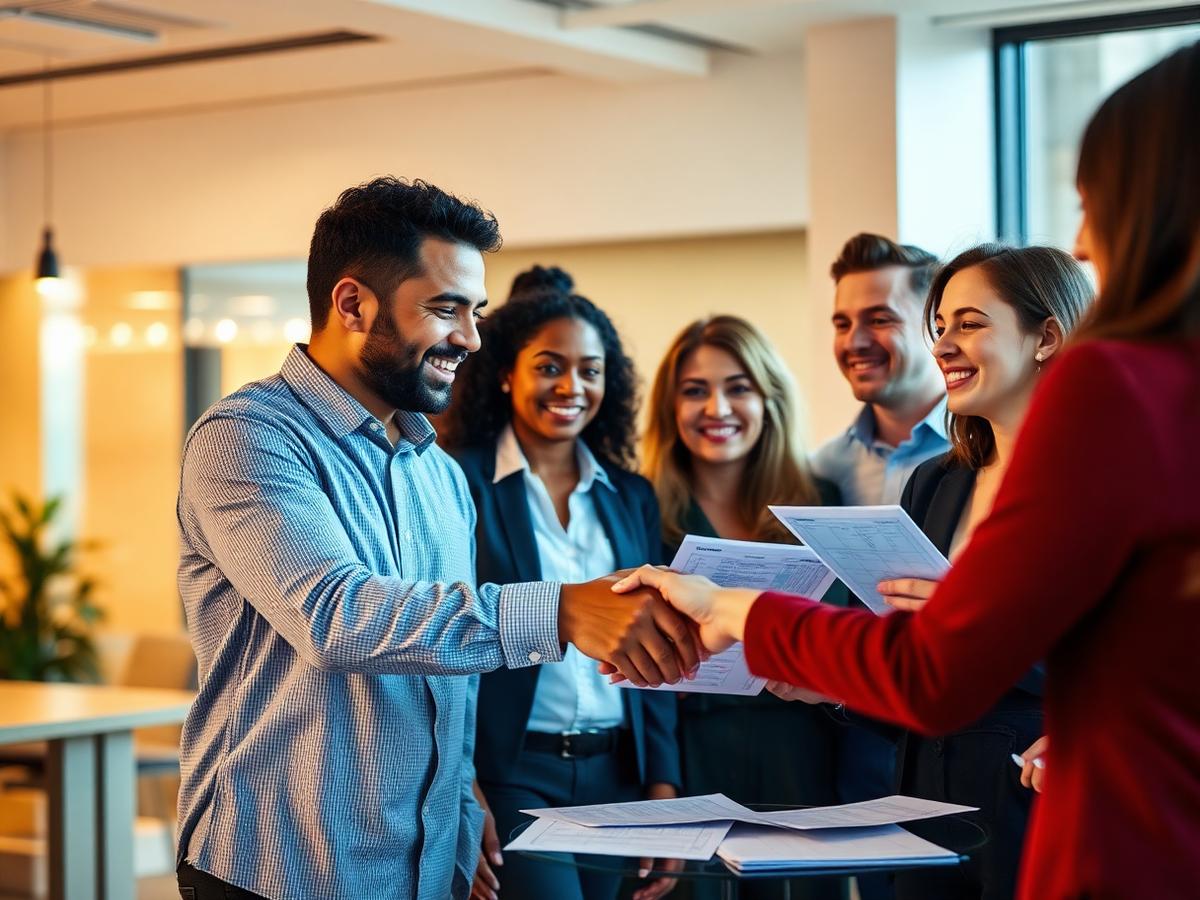 An operations team reviewing event schedules together in an office