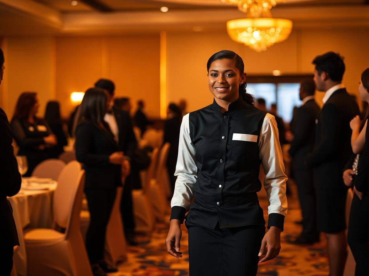 A new event associate stepping onto the banquet floor for a first shift